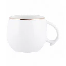 SONAKI White Bone China Coffee Mugs (210 ml) - Set of 6 image 3