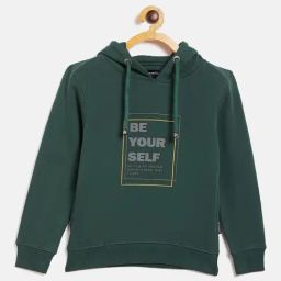 Crimsoune Club Kids Green Printed Sweatshirt-image-64