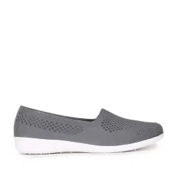 Sandak by Bata Women's Grey Flat Ballets-6