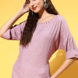 Jaipur Kurti Purple Regular Fit Top-image-13