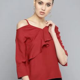 Marie Claire Maroon Top-image-37