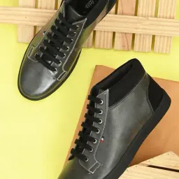 San Frissco Men's Black Casual Sneakers-picture-11