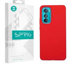 Sprig Liquid Silicone Back Cover for Motorola Edge 30 (Red)-image-81