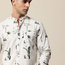 Mr Bowerbird Men Premium Floral Printed Pure Cotton Casual Shirt-image-105