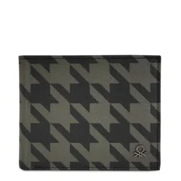 United Colors of Benetton Colier Black Leather Printed Bi-Fold Wallet-picture-46