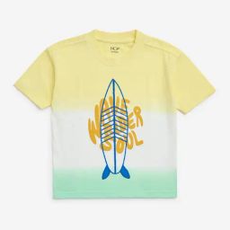 HOP Kids by Westside Yellow Embroidered Cotton T-Shirt-picture-28