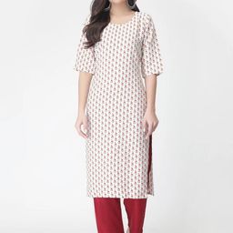 Ethnic basket Women Multicoloured Poly Crepe Kurta Sets-picture-29