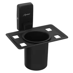Aquieen Compel SS 304 Wall Mounted Ss Black With Installation Kit Chrome Finish Tumbler Holder-image-25