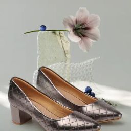 Elle Women's Gun Metal Casual Pumps-picture-16