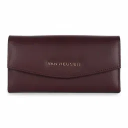 Van Heusen Maroon Casual Leather Wallet for Women-picture-29