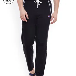 VIMAL Men Pack of 2 Black Solid Lounge Pants-picture-40