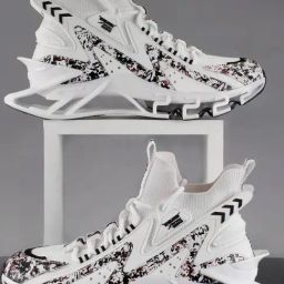 Atom Men's Multi Print White Running Shoes-29