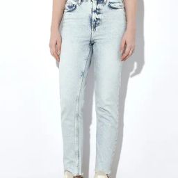 Only Blue Straight Fit High Rise Jeans-image-46