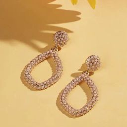 Accessorize London Encrusted Teardrop Dangler Earrings-40