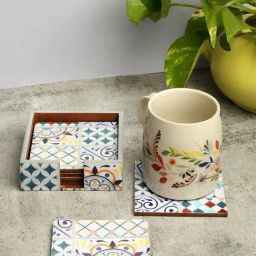 Romee Multi Wood Printed Coasters-image-17
