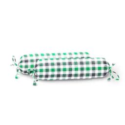 The Baby Atelier 100% Organic Checks Green Bolster Covers-image-71