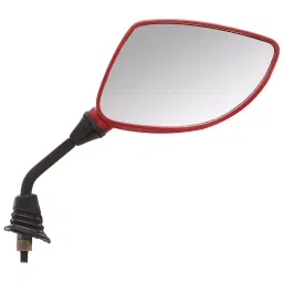 Uno Minda Shatterproof Glass Rear View Mirror - Right Hand for Hero Pleasure New Model (RV-5020R-CBRED)-32