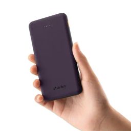 URBN UPR10K 10000 mAh Ultra Slim 12W Power Bank with Type C Input-Output (Purple) image 2