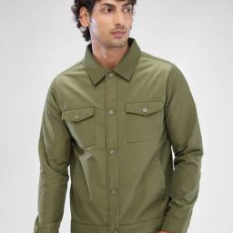 Spykar Green Regular Fit Shacket-picture-25