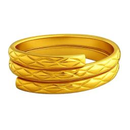 Muthoot Pappachan Swarnavarsham 24K 995 Yellow Gold Vedhani Ring (2 Gm)-image-40