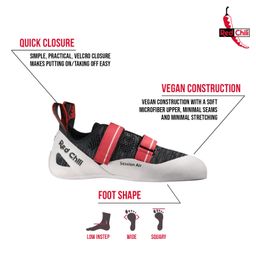 red chili Session Air Climbing & Bouldering Shoes with Solid Performance & Ultimate Grip image 4
