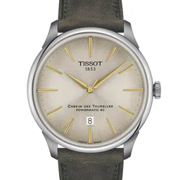 TISSOT Men Dial & Leather Straps Analogue Automatic Motion Powered Watch T1394071626100-picture-36