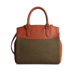 Gauge Machine Tan & Olive Textured Handbag-picture-39