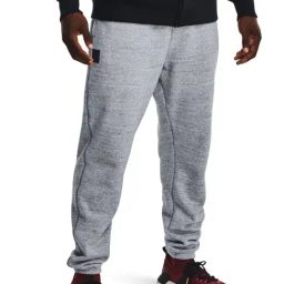 Under Armour Grey Cotton Slim Fit Sports Trackpants-image-77
