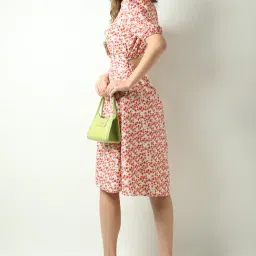 Vero Moda Red Printed Fit & Flare Dress-picture-26