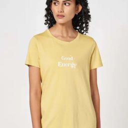 Ajile by Pantaloons Yellow Cotton Printed T-Shirt-13