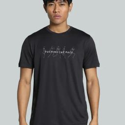 Puma Black Regular Fit Sports T-Shirt-image-64