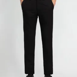 Arrow Black Slim Fit Trousers-picture-27