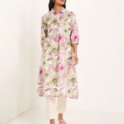 Rangmanch By Pantaloons Multicolored Regular Fit Printed Kurta-1