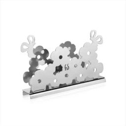 FnS Tulip Silver Stainless Steel Napkin Holder-23