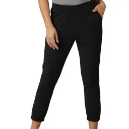 DOMIN8 Black Mid Rise Sports Track Pants-image-99