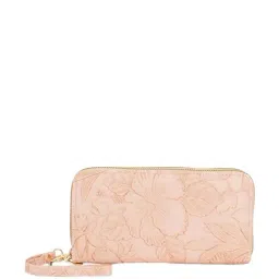 Globus Pink Floral Zip Around Wallet for Women-image-16