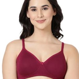 BLOSSOM Maroon Medium Coverage Everyday Bra-10