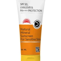 Dermistry Natural Mineral Sunscreen for Sensitive Skin SPF 50 UVA/UVB & PA+++ Protection - 50 ml-46