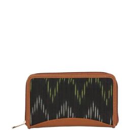 Globus Black Printed Zip Around Wallet for Women-8
