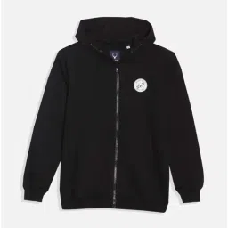 Allen Solly Boys Black Solid Full Sleeves Sweatshirt-image-24