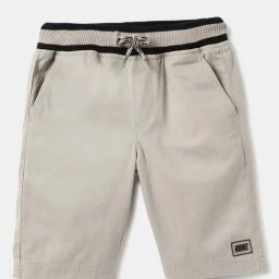 United Colors of Benetton Kids Grey Cotton Regular Fit Short-image-91