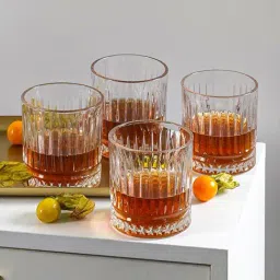 The Artment Transparent Forge Whiskey Glasses - Set of 4 (240 ml)-picture-13