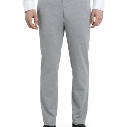 Park Avenue Dark Grey Solid Regular Fit Trousers-picture-9