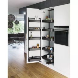 Hafele Artline Chrome Finish Tall Unit VS Tal Gate Pro Storage for Cabinet Width 600 mm, 547.27.425-image-14