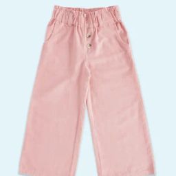 Pantaloons Junior Peach Cotton Regular Fit Trousers-picture-39