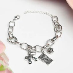 Priyaasi Silver Charms Bracelet-image-50