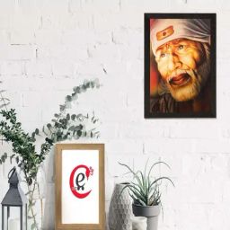 eCraftIndia Enlightening Sai Baba Matt Textured UV Art Painting-42