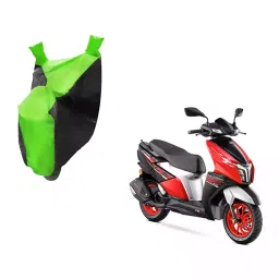 Auto Pearl Waterproof Two Wheeler Cover For TVS NTORQ (Green & Black)-picture-22