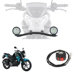 Cartronics 42W Complete Lighting System 14 LED Round Fog Lamp Light for Yamaha Fzs-Fi-12