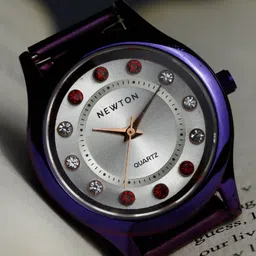 Newton Women Purple & Silver-Toned Analogue Watch W00181-image-42